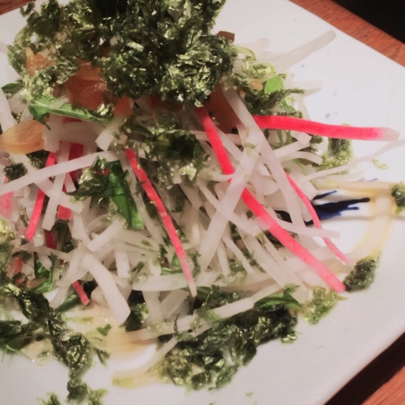 大根と生海苔のサラダ(小料理バル ドメ)