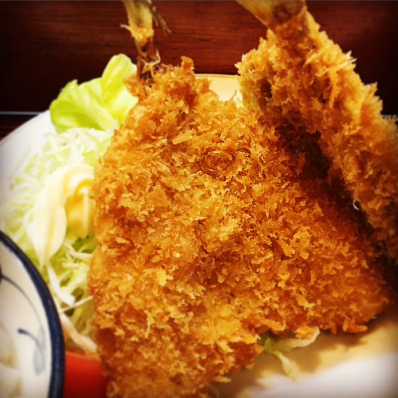 アジフライ定食(御食事処 丸登食堂)