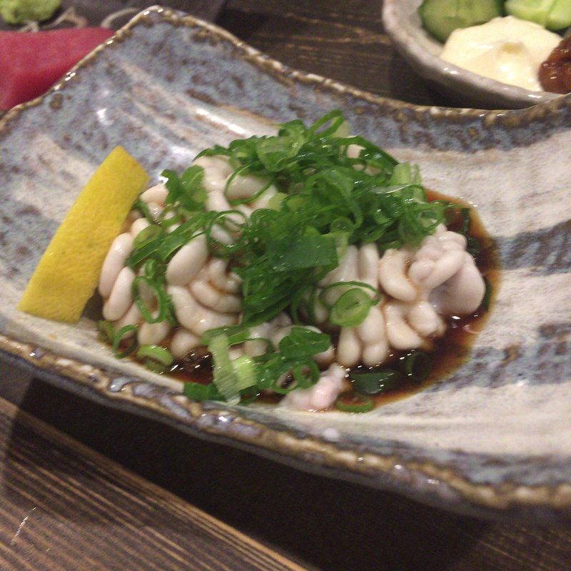 たら白子ぽん酢(串焼きと炉端のお店 なべ家)