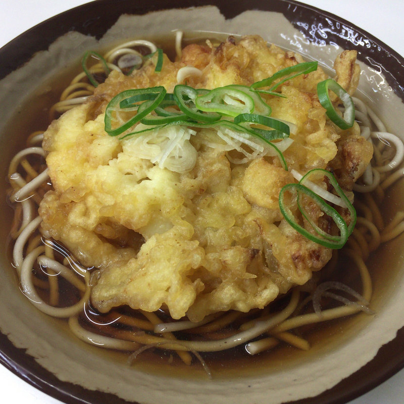 小柱イカ天そば(立食いそば処 王子店 )