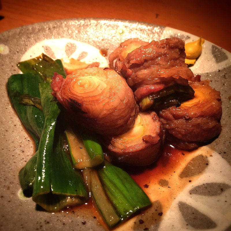 下仁田ネギの牛肉巻き(えん 自由が丘)