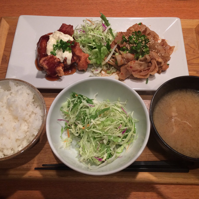 焼肉&ポーク南蛮コンボ(黒ぶたや ルミネ立川店)