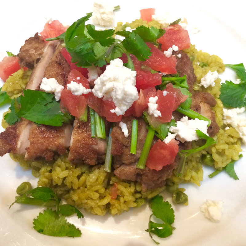 メキシカンスパイシーチキン ライス添え(T.Y.HARBOR)