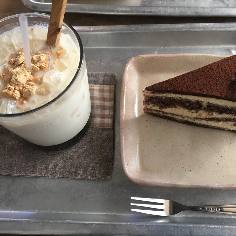 ティラミス&黒蜜きなこ豆乳(Cocopelli Shrimp 海と畑の台所)