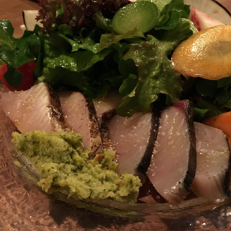 鰆の炙りカルパッチョ(オステリア・コチネッラ )