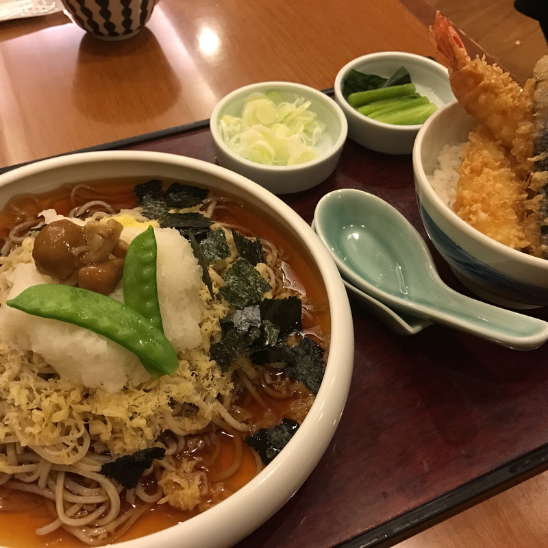 戸隠おろしそば天丼(そば亭 油や)