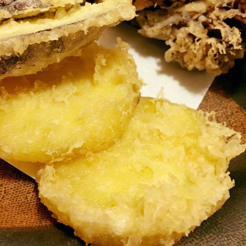 さつまいもの天麩羅(手打蕎麦よしみや)