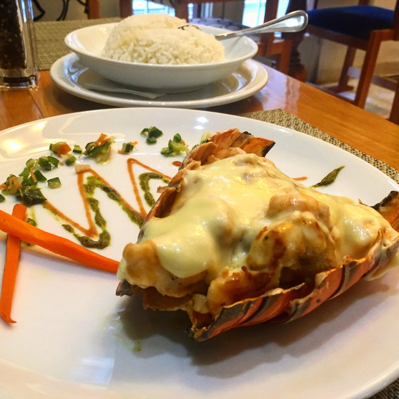 Lang Camaron Term ロブスターと海鮮のチーズ焼き(Donde Lis)