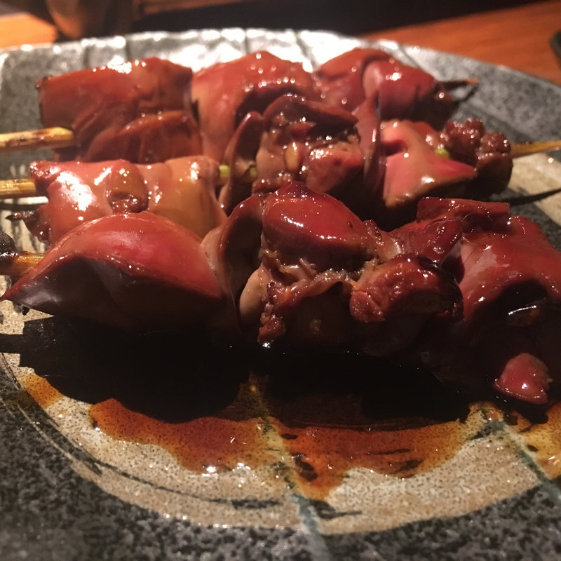 白レバー串焼き