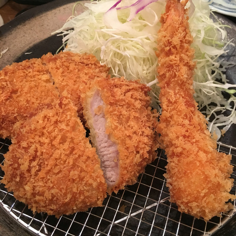 エビフライ&ヒレカツ定食(楽膳 )