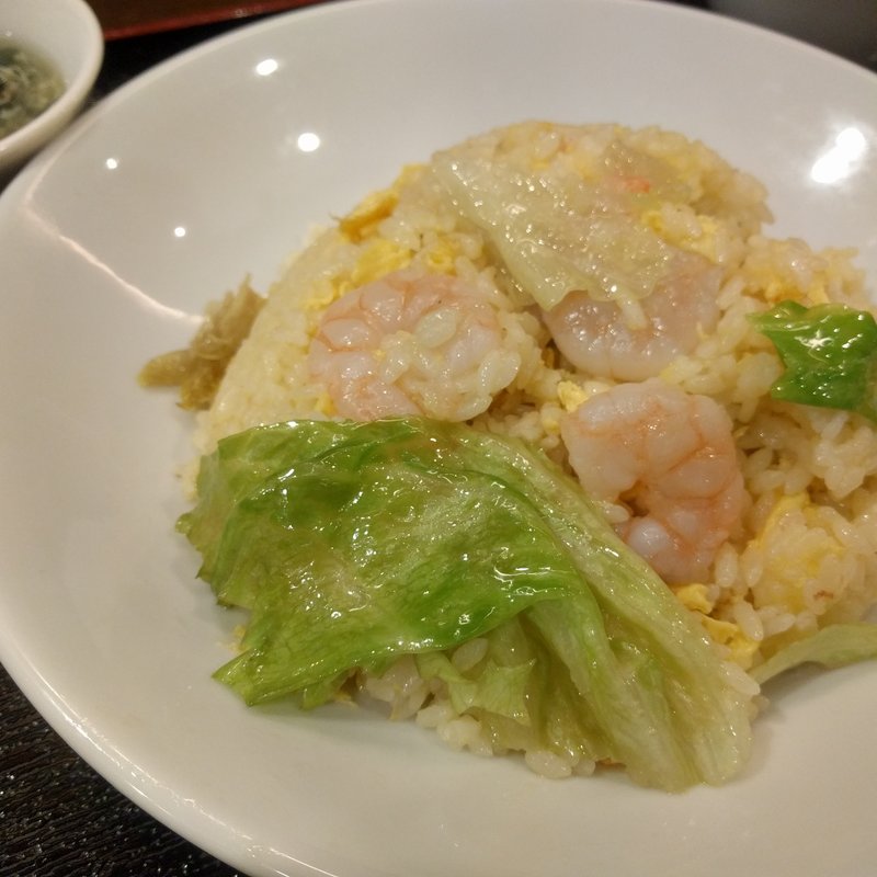 【おすすめ】ぷりぷり海老の葱塩炒飯(健康中華庵 青蓮 六本木一丁目店 )