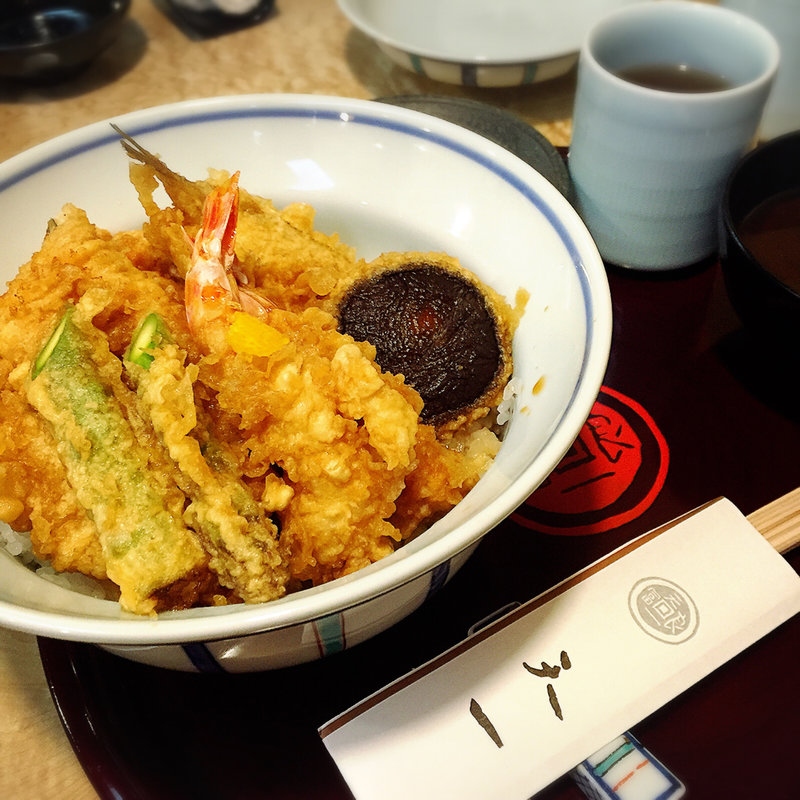 特製天丼(天一 自由が丘店)