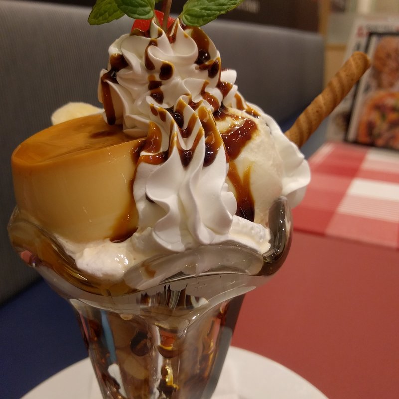 パステルのプリンパフェ(パステルイタリアーナ アピタ長津田店)