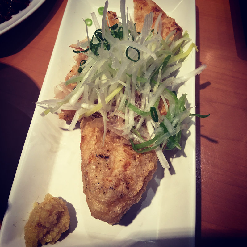 三角揚げの炭火焼き(伊達の牛たん本舗 仙台駅3階 牛たん通り店 （だてのぎゅうたんほんぽ）)