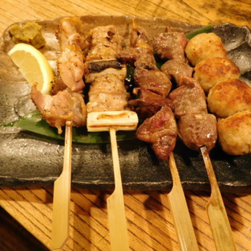 名古屋コーチンの焼き鳥(伍味酉)