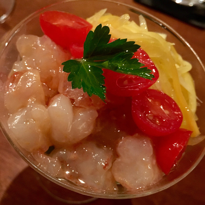 赤海老と野菜のタルタル(コノ花まひろ )