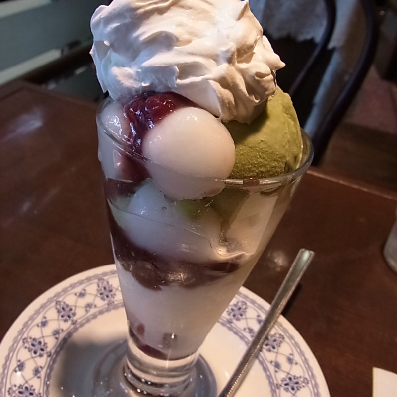 抹茶パフェ（ミニ）(カツカレーの店　Kappa （倉敷/洋食、喫茶）)