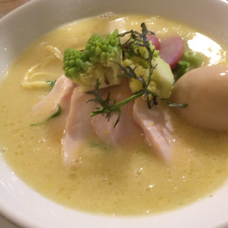 鶏白湯SOBA並（味玉追加）(銀座 篝 Echika fit 銀座店 （ギンザ カガリ）)