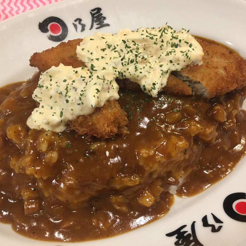 ハーフ&ハーフ(カキフライ&魚フライ+タルタル)(日乃屋カレー 茅場町店 )