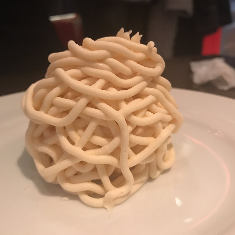 北海道産白花豆のモンブラン(le verre vole a tokyo)