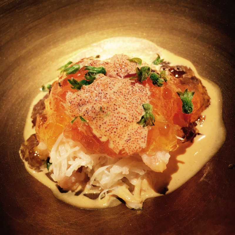 香箱蟹 コンソメジュレ 外子ソース(エクアトゥール )