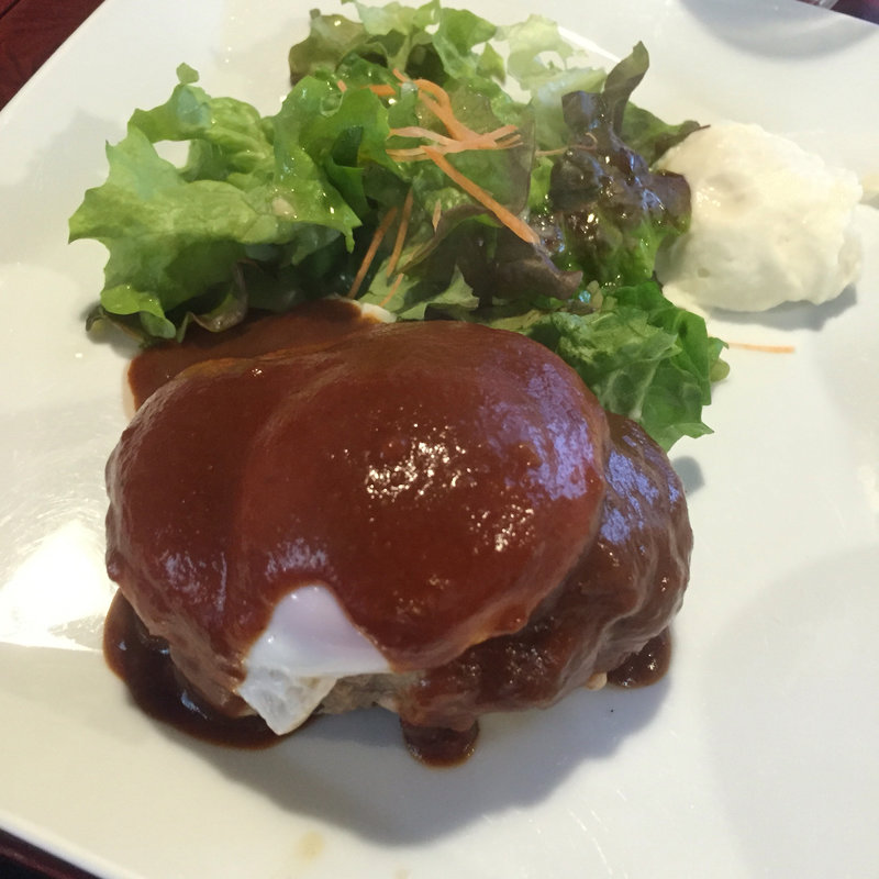 デミタマハンバーグ ライス大盛(桜坊)