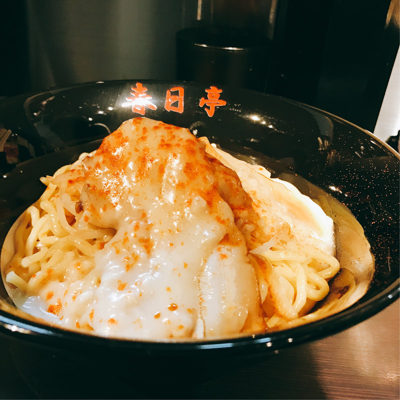 鳥豚油そば(油そば専門店春日亭 池袋北口平和通り店 （アブラソバセンモンテンカスガテイ）)