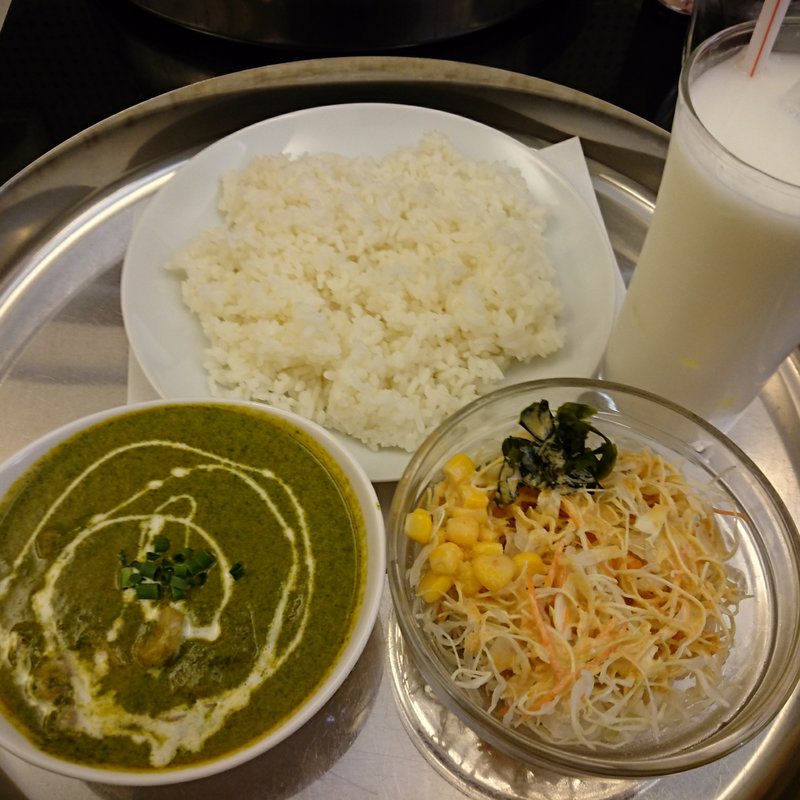 ほうれん草じゃがいもカレー (Aセット)(ジョティ 平尾店)
