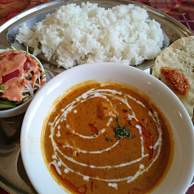 ココナッツ風味チキンカレー (日替わりセット)(インド料理パラカス)