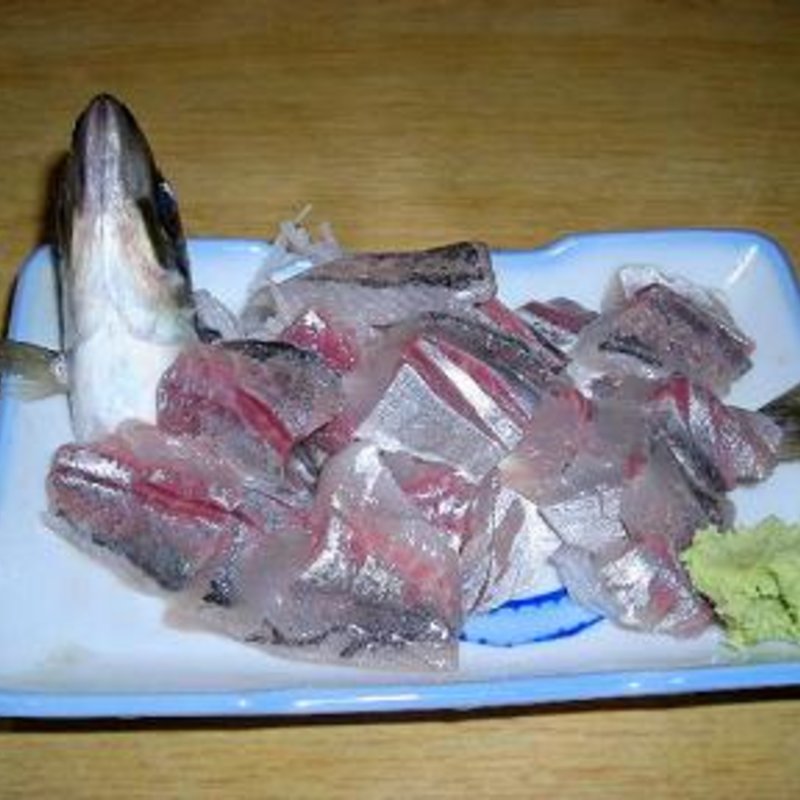 鯵のお刺身(味美食堂)