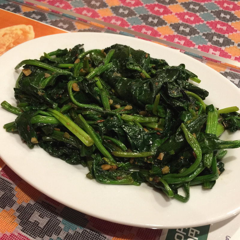 クミンほうれん草炒め(シリジャナ)