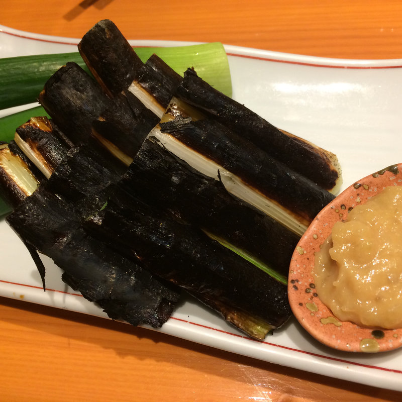 千住葱の黒焼き〜ねぎ味噌ぞえ〜(おねぎや 新宿本店)