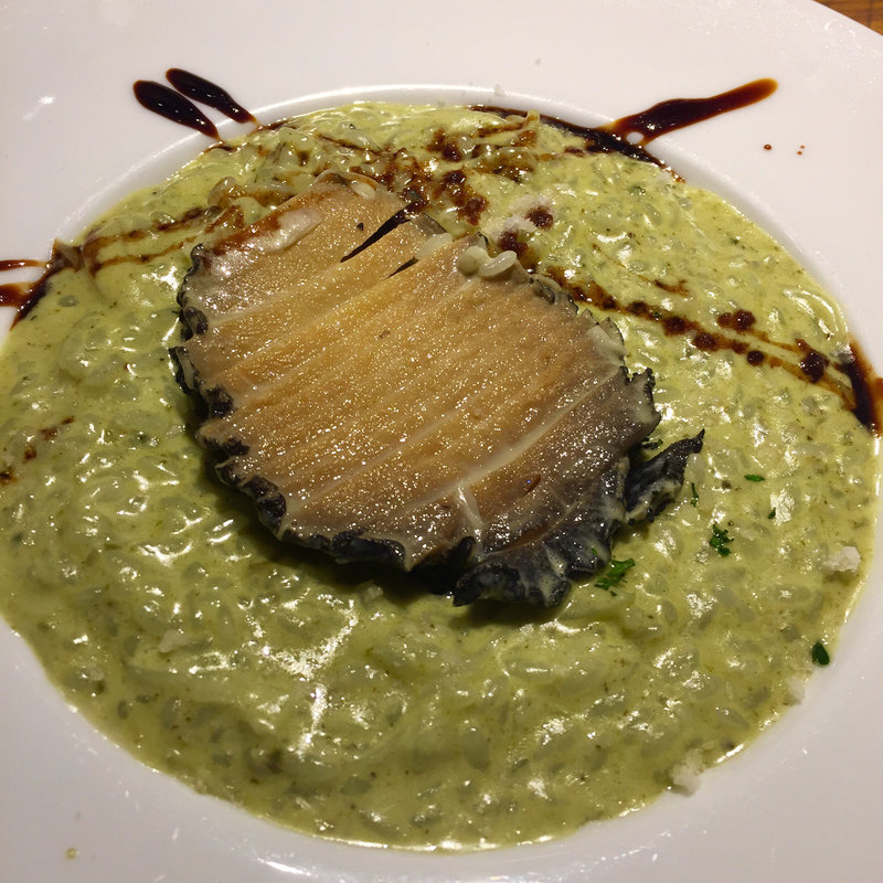 アワビのリゾット(ル バーラ ヴァン サンカンドゥ （Le Bar a Vin 52）)
