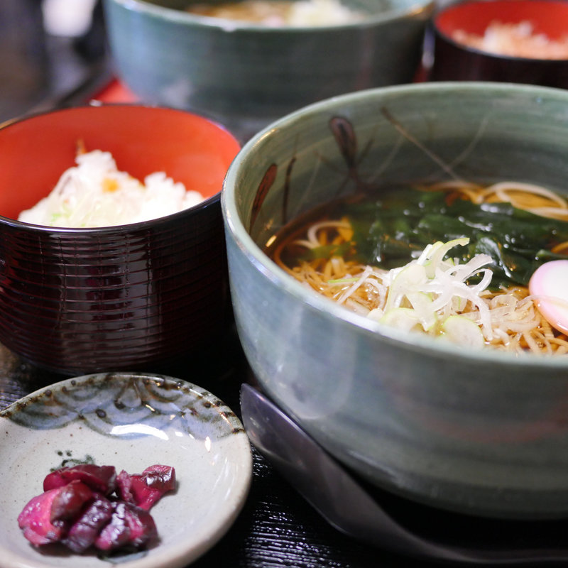 桜海老ごはんとかけ蕎麦セット(浜の屋)