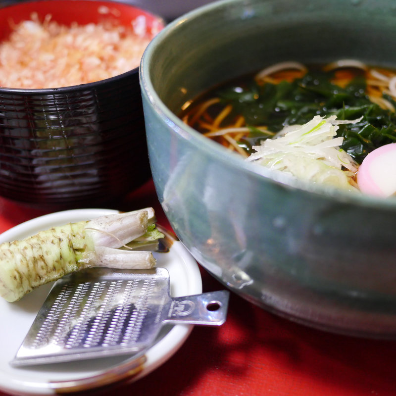 わさびごはんとかけ蕎麦(浜の屋)