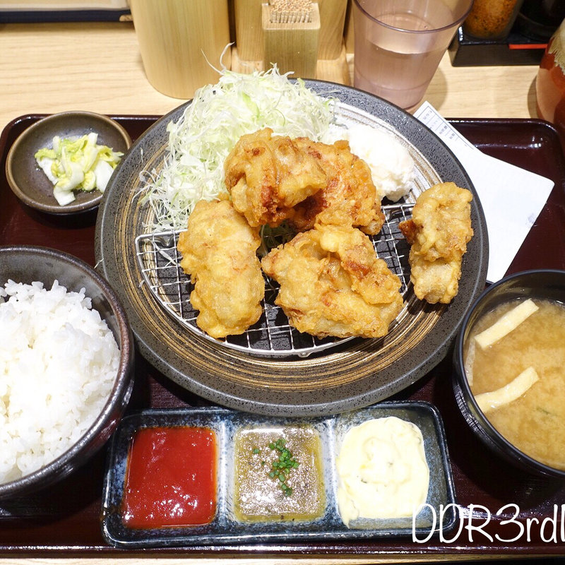 唐揚げ 三種ソース定食(とり多津 錦糸町店)