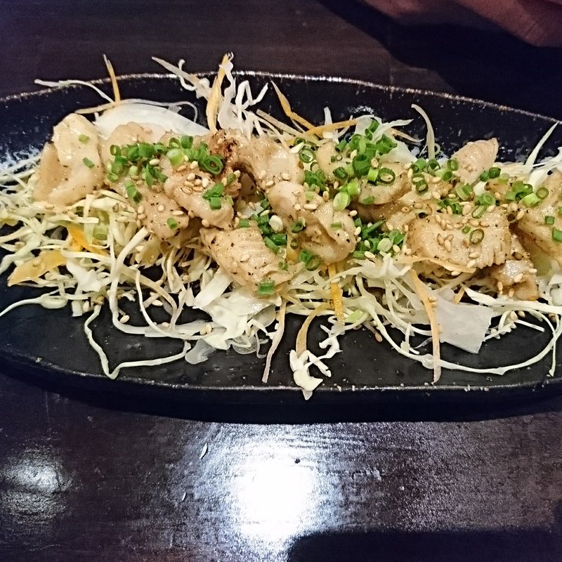 牛ミノ鉄板焼(博多餃子 チャオズ)