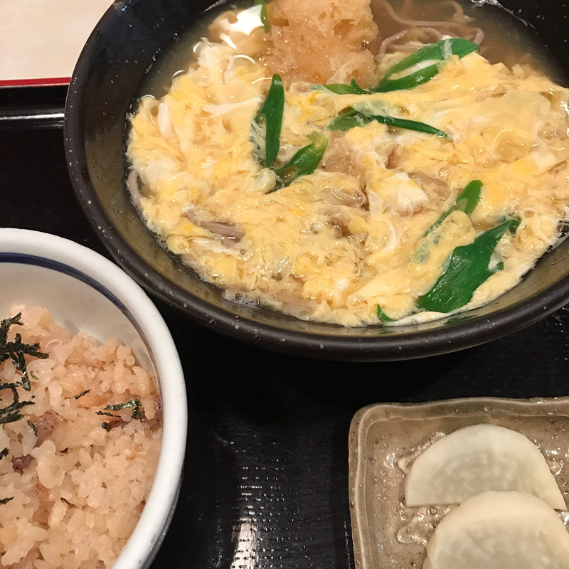 くれない定食(風流 田舎そば ホワイティうめだ店)