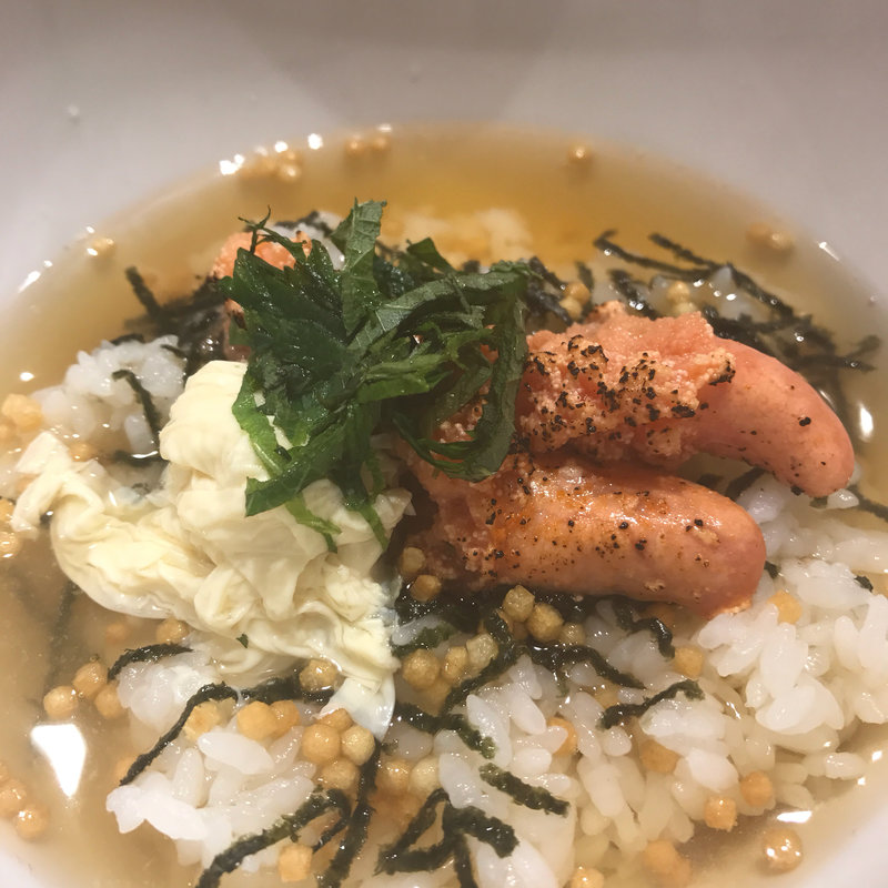 炙り明太子と生湯葉のおだし茶漬(だし蔵 阪急三番街店)