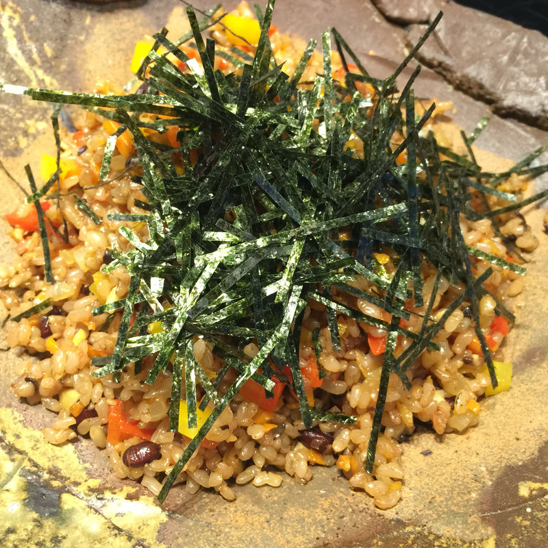 自家製梅干しの発芽酵素玄米炒飯(HIRYU)