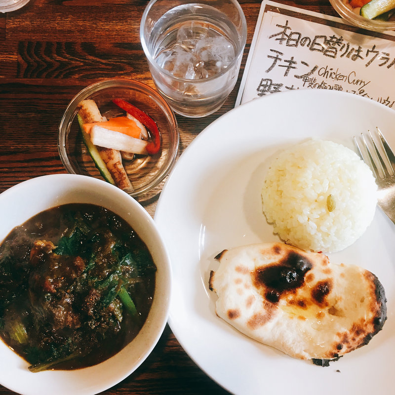 チキンとほうれん草のカレー(ヘンドリクス カリー バー （HENDRIX CURRY BAR）)