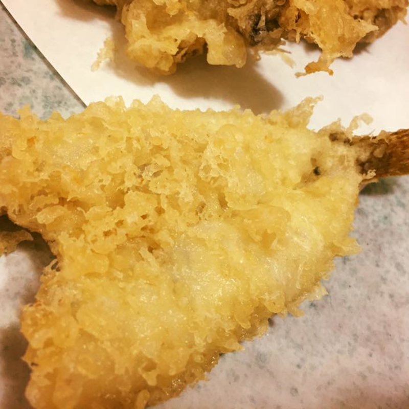 ハゼの天麩羅(手打蕎麦よしみや)