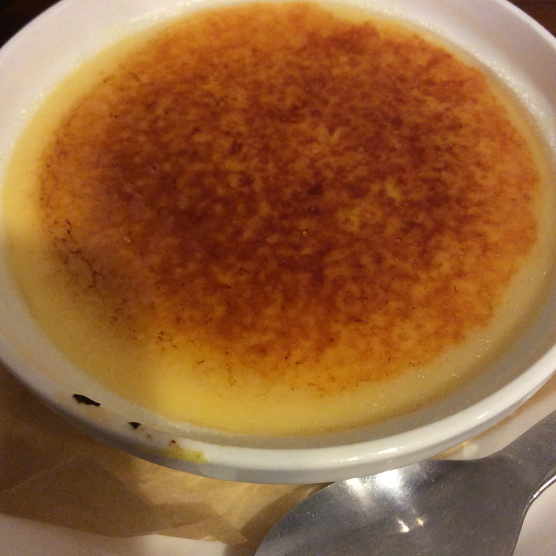 ランチセットのクリームブリュレ(sanchome cafe)