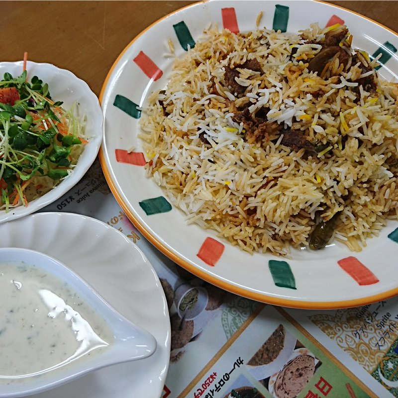 マトン ビリヤニ(ハラールフードマルハバ （HALLAL FOOD MARHABA）)