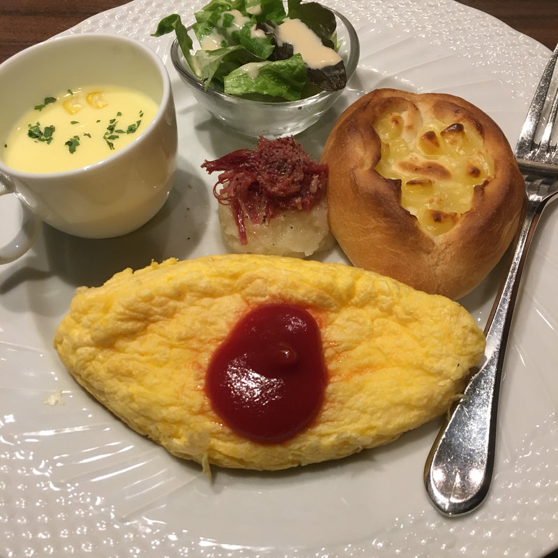 オムレツモーニング(星乃珈琲店 三河安城店)