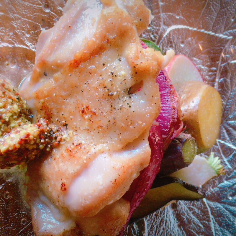 若鶏のソテーマスタード添え(dilettante cafe （ディレッタント カフェ）)