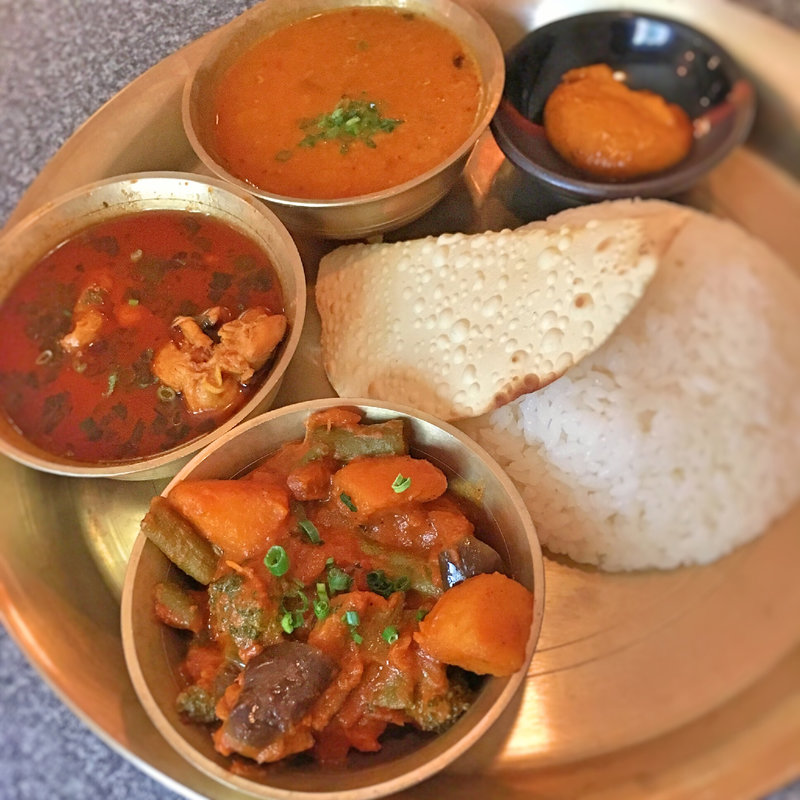 ダルバートセット(アジアンダイニング ネパール本舗)