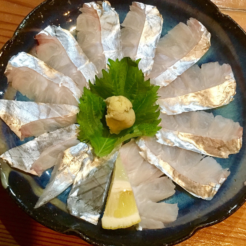 太刀魚の刺身(塩梅)