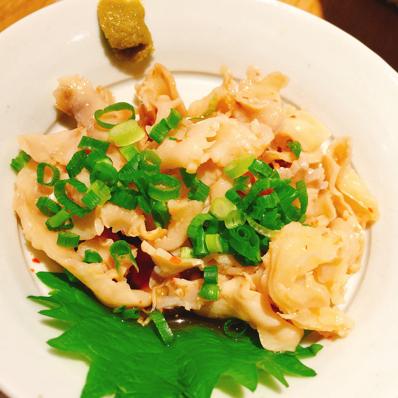 酢モツ(博多うどん酒場 イチカバチカ恵比寿店)