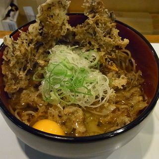 まいたけ天玉そば(そば うどん おくとね)
